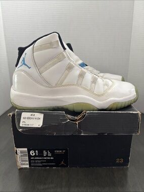 Nike Air Jordan 11 Retro BG white size 6.5Y (big boy) from 2014